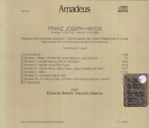 Haydn - Le sette ultime parole di Cristo sulla croce. Versione per 2 organi - Img 2
