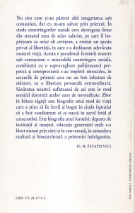 Horia Roman Patapievici - Zbor in bataia sagetii - Img 2