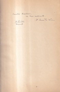 Iancu R. Dinu - Contributii la diagnosticul biologic al sarcinei (cu autograful si dedicatia autorului, 1939)