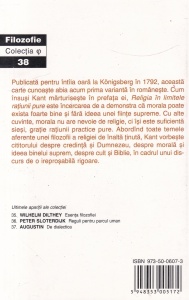 Immanuel Kant - Religia in limitele ratiunii pure - Img 2