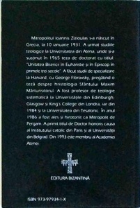 Ioannis Zizioulas - Fiinta eclesiala - Img 2