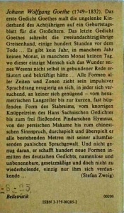 Johann Wolfgang Goethe - Gedichte. Eine Auswabl - Img 2