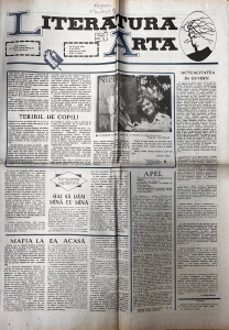 Literatura si Arta. Saptamanal al Uniunii Scriitorilor din Modova, nr. 32, 9 august 1990