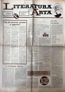 Literatura si Arta. Saptamanal al Uniunii Scriitorilor din Modova, nr. 44, 1 noiembrie 1990