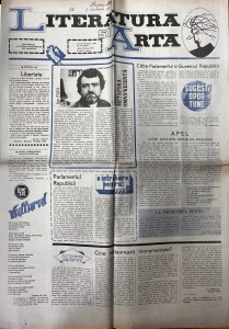 Literatura si Arta. Saptamanal al Uniunii Scriitorilor din Modova, nr. 47, 22 noiembrie 1990