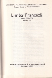 Marcel Saras, Mihai Stefanescu - Limba franceza. Curs practic - Img 2