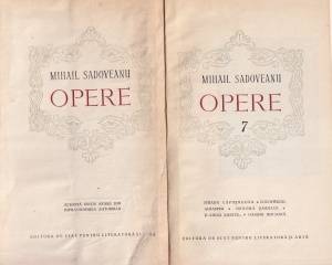 Mihail Sadoveanu - Opere, volumul 7. Strada Lapusneanu. Cocostarcul albastru. Neagra sarului. Ti-aduci aminte... Oameni din luna - Img 2