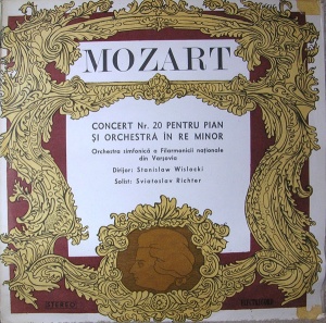 Mozart - Concert nr. 20 pentru pian si orchestra in Re Minor. Orchestra Simfonica a Filarmonicii Nationale din Varsovia, dirijor: Stanislaw Wislocki, solist: Sviatoslav Richter