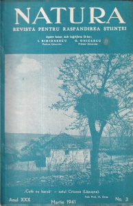 Natura. Revista pentru raspandirea stiintei, anul XXX, nr. 3, martie 1941