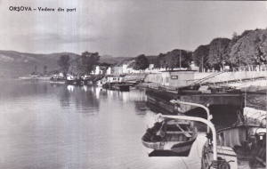 Orsova - Vedere din port (circulata 1961)