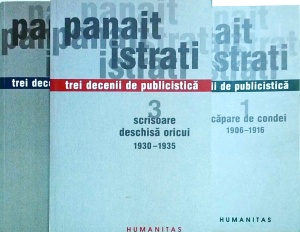 Panait Istrati. Trei decenii de publicistica, 3 volume
