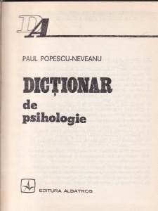 Paul Popescu-Neveanu - Dictionar de psihologie - Img 2