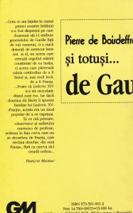 Pierre de Boisdeffre - si totusi... de Gaulle - Img 2