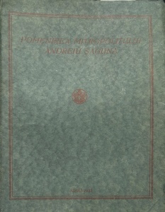 Pomenirea Mitropolitului Andreiu Saguna (1933)