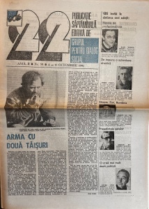 Revista 22, nr. 39, 4-11 octombrie 1991