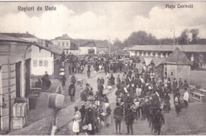Rosiori de Vede. Piata Centrala (necirculata, circa 1930)
