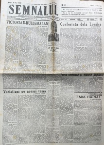 Semnalul. Cotidian independent al democratiei romanesti, nr. 1823, 5 iunie 1948