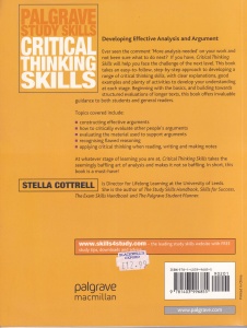 Stella Cottrell - Critical Thinking Skills. Developing Effective Analysis and Argument - Img 2