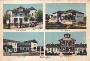 Techirghiol. Vila Papusica. Vila Lucretia. Vila Adela. Vila Zori de Zi (necirculata)
