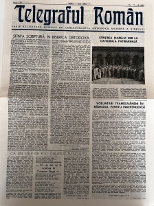 Telegraful roman, nr. 17-18/1988, 1 mai 1988. Foaie religioasa editata de Arhiepiscopia Ortodoxa Romana a Sibiului