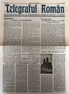 Telegraful roman, nr. 19-20/1989, 15 mai 1989. Foaie religioasa editata de Arhiepiscopia Ortodoxa Romana a Sibiului