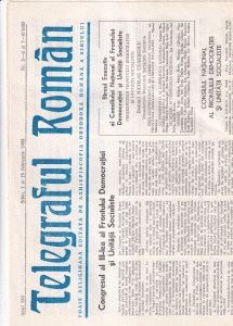 Telegraful roman, nr. 5-6 si 7-8, februarie 1985. Foaie religioasa editata de Arhiepiscopia Ortodoxa Romana a Sibiului