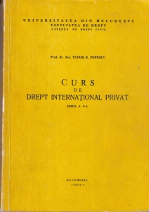 Tudor R. Popescu - Curs de drept international privat