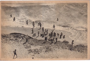 Vasile Roaita. Colonie de copii la mare (circulata 1954)