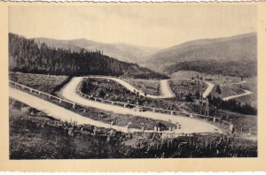 Vatra Dornei. Serpentinele de pe Mestecanis (1937, necirculata)