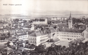 Aiud - Vedere generala (circulata 1964)
