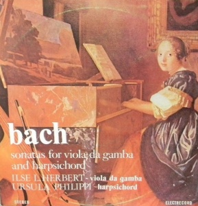 Bach – Sonatas For Viola Da Gamba And Harpsichord. Ilse L. Herbert. Ursula Philippi