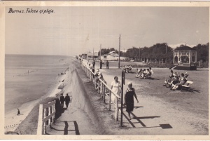 Burnas. Faleza si plaja (circulata 1939)