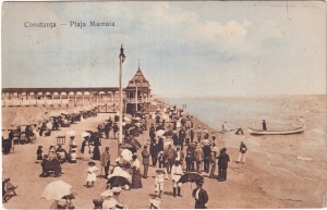 Constanta. Plaja Mamaia (circulata 1910)