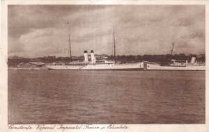 Constanta. Vaporul Imparatul Traian si Elisabeta (circulata 1932)