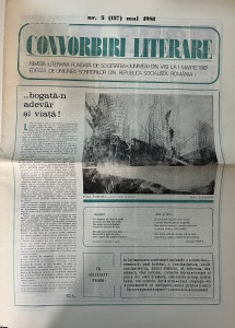 Convorbiri Literare, nr. 5, mai 1981