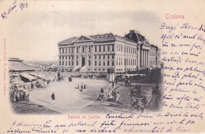 Craiova. Palatul Justitiei (circulata 1909)