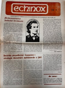 Echinox, nr. 1, 1989. Revista de Cultura a Studentilor de la Universitatea din Cluj