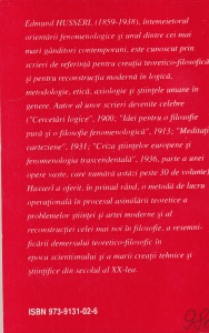 Edmund Husserl - Filosofia ca stiinta riguroasa - Img 2