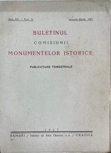Gh. Nedioglu - Stavropoleos (Buletinul Comisiunii Monumentelor Istorice, anul XX, fasc. 51, ianuarie-Martie 1927)