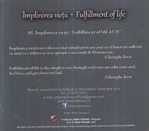 Gheorghe Iovu - Implinirea vietii. Fulfillment of life - Img 2