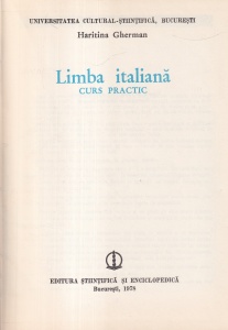 Haritina Gherman - Limba italiana. Curs practic - Img 2