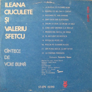 Ileana Ciuculete, Valeriu Sfetcu – Cantece de voie buna - Img 2