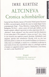 Imre Kertesz - Altcineva. Cronica schimbarilor - Img 2