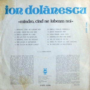 Ion Dolanescu – Mandro, cand ne iubeam noi - Img 2