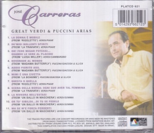 Jose Carreras – Great Verdi and Puccini Arias (sigilata) - Img 2