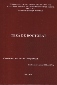 Lucian Balanuta - Teza de doctorat. Procesul de pace israeliano-palestinian. Evaluarea raporturilor de forte