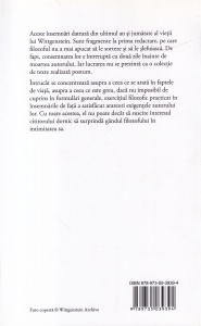 Ludwig Wittgenstein - Despre certitudine - Img 2