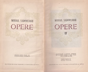 Mihail Sadoveanu - Opere, volumul 17. Caleidoscop. Fantazii rasaritene. Mitrea cocor. Nada florilor. Clont de fier. - Img 2