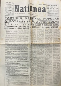 Natiunea. Ziar de informatie, atitudine si reportaj. Director G. Calinescu, nr. 864 ,13 februarie 1948