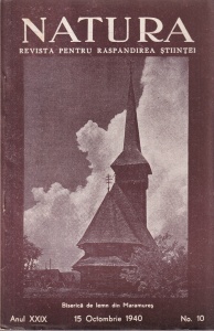 Natura. Revista pentru raspandirea stiintei, anul XXIX, nr. 10, 15 octombrie 1940